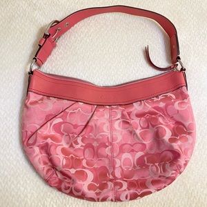 **SOLD** LIKE NEW Coach Signature Logo Soho Hobo Bag